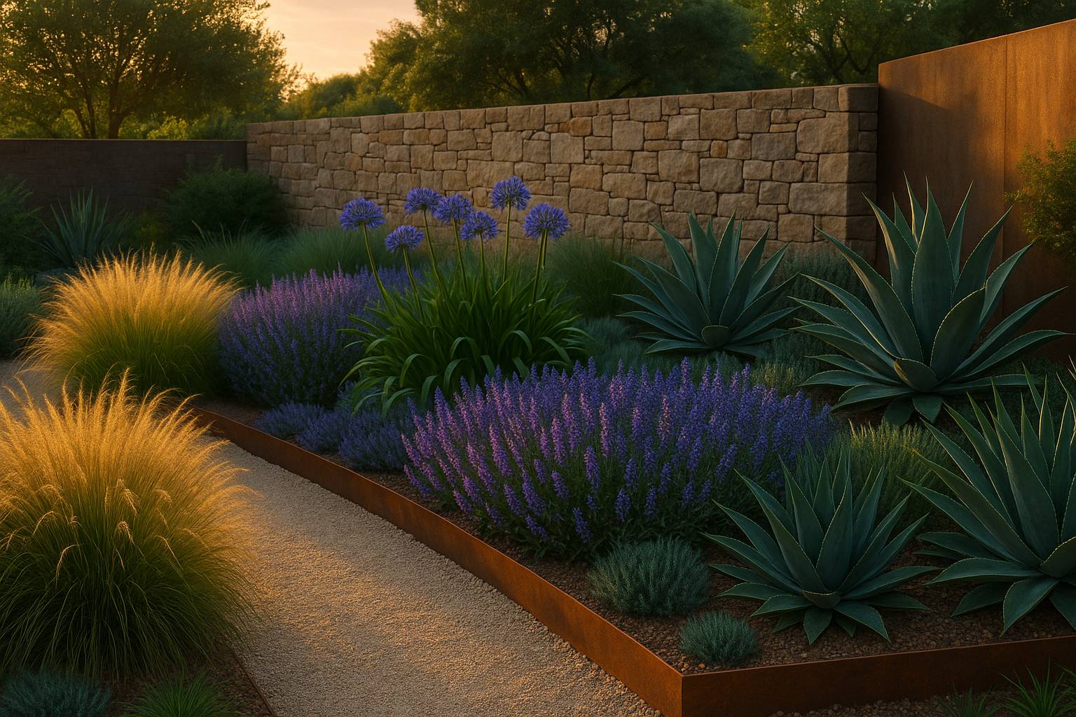 Cómo combinar texturas y colores en el diseño de jardines