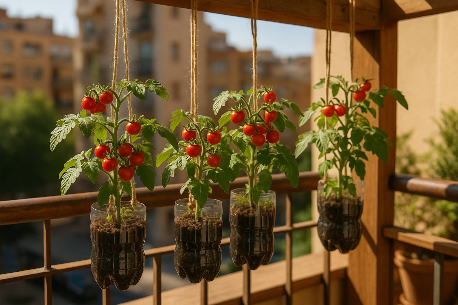 Cómo cultivar tomates cherry en botellas recicladas