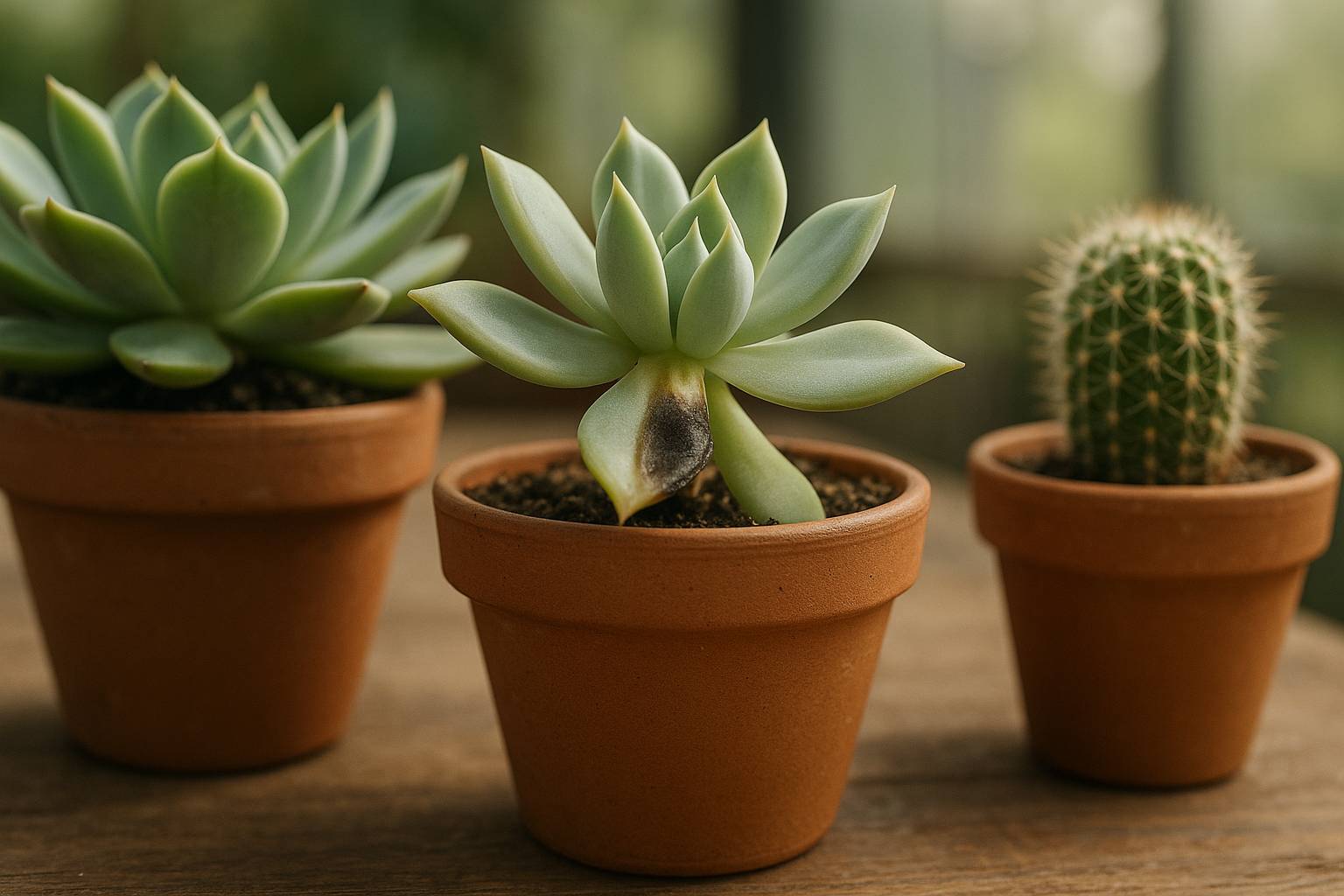 Cómo evitar la pudrición del tallo en suculentas y cactus