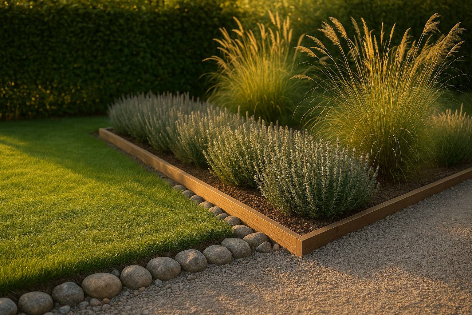 Cómo hacer bordes naturales para separar zonas del jardín