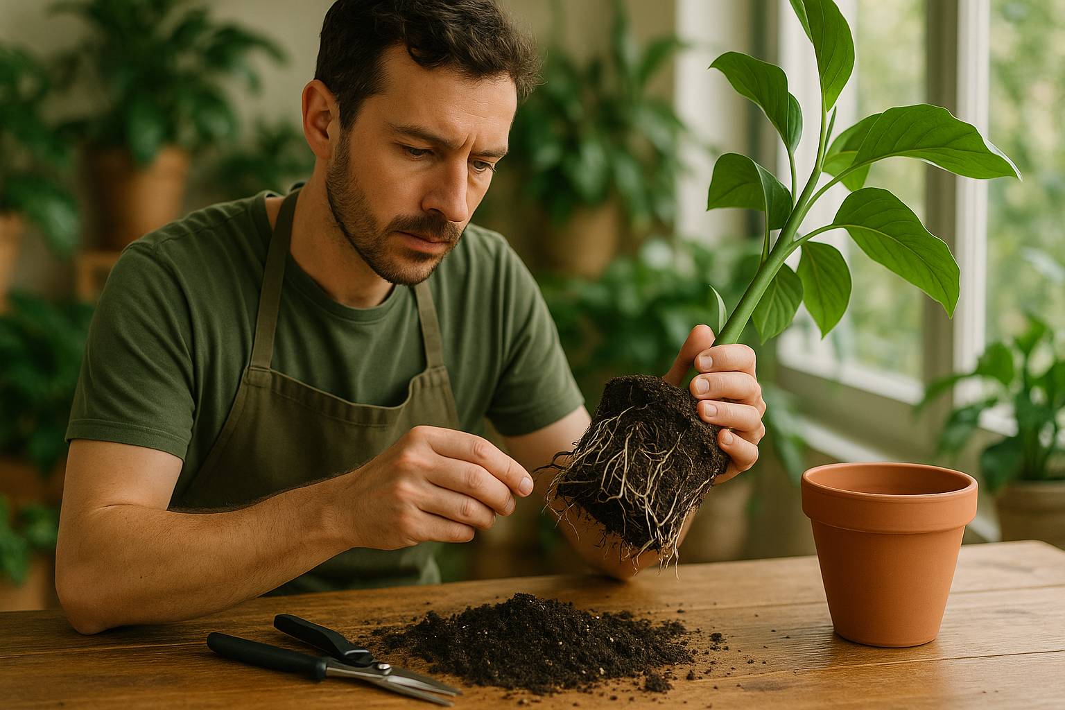 Cómo recuperar una planta con raíces podridas
